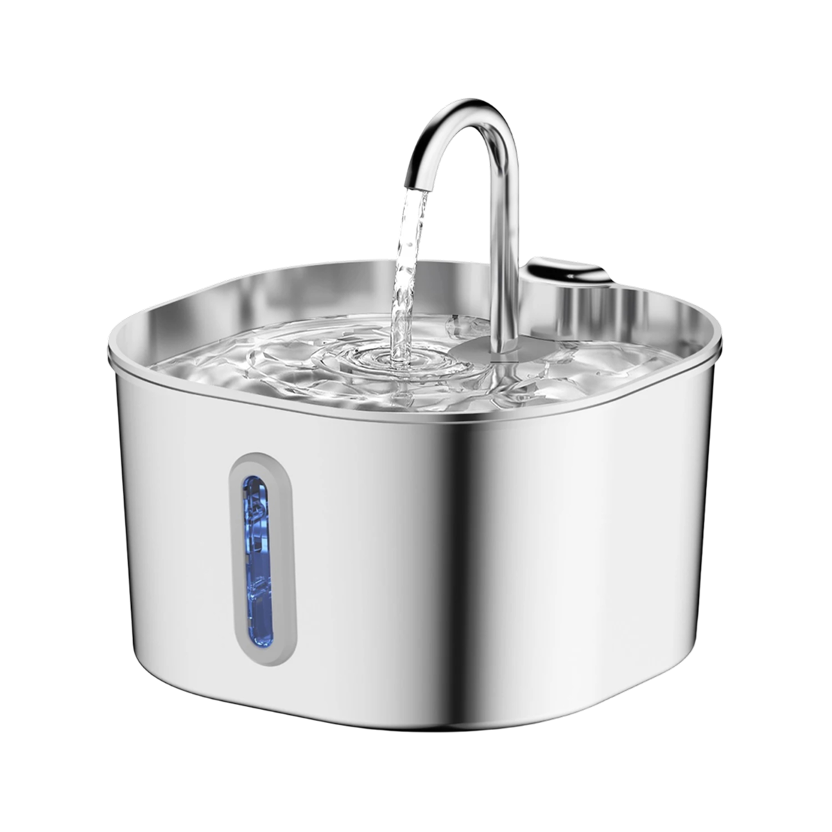PurriVax Stainless Steel Cat Drinking Fountain 2.2L