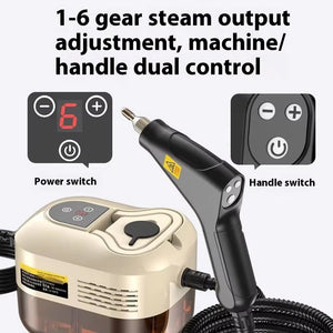 FlashiMist Professional 2500W Handheld Steam Cleaner for Home & Car