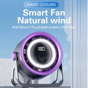 MinyKool Bladeless Quiet Desk Fan with 180 Speed Levels