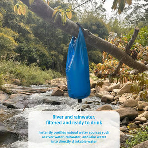 PureDropy Portable 10L Gravity Water Filter for Camping & Hiking UK