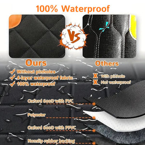 TuffieTail 3-in-1 Waterproof Dog Car Seat Cover