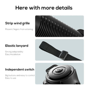 DriviKool USB Car Cooling Fan with 3 Speeds