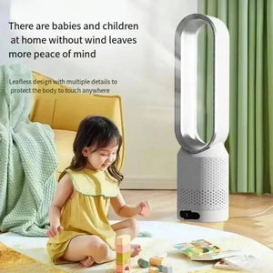 CoolLyxi Bladeless Fan with Air Purification for UK Homes