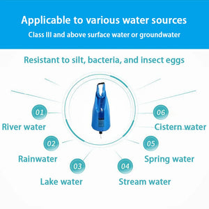 PureDropy Portable 10L Gravity Water Filter for Camping & Hiking UK