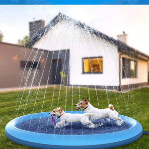 WoofiPool Dog Swimming Pool | Outdoor Sprinkler Splash Pad
