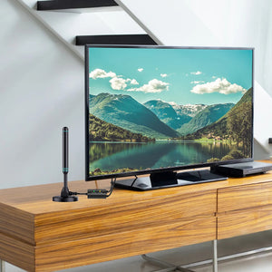 SygNarci 4K Indoor TV Aerial with 30dB Signal Amplifier