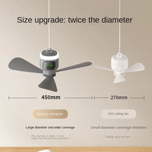 AiryCeil Portable Wireless Ceiling Fan for Camping & Home