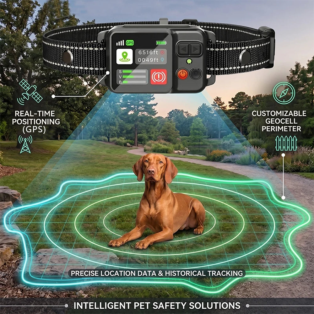 Barkadex GPS Wireless Dog Fence Collar - No Wires or Subscription