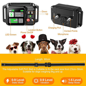 Barkadex GPS Wireless Dog Fence Collar - No Wires or Subscription