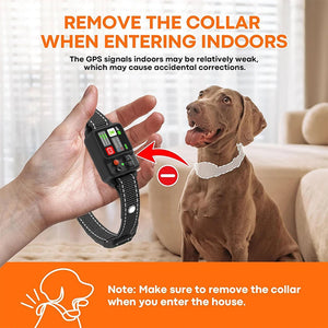 Barkadex GPS Wireless Dog Fence Collar - No Wires or Subscription