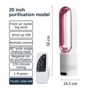 CoolLyxi Bladeless Fan with Air Purification for UK Homes