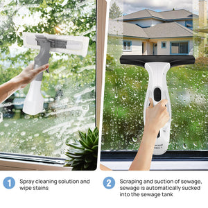 ClearVynu Cordless Window Vacuum Cleaner | Streak-Free Glass & Tile Cleaning UK