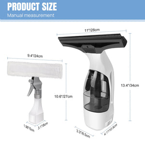 ClearVynu Cordless Window Vacuum Cleaner | Streak-Free Glass & Tile Cleaning UK