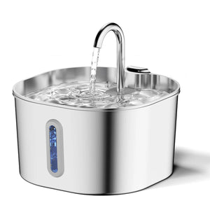 PurriVax Stainless Steel Cat Drinking Fountain 2.2L