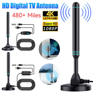SygNarci 4K Indoor TV Aerial with 30dB Signal Amplifier
