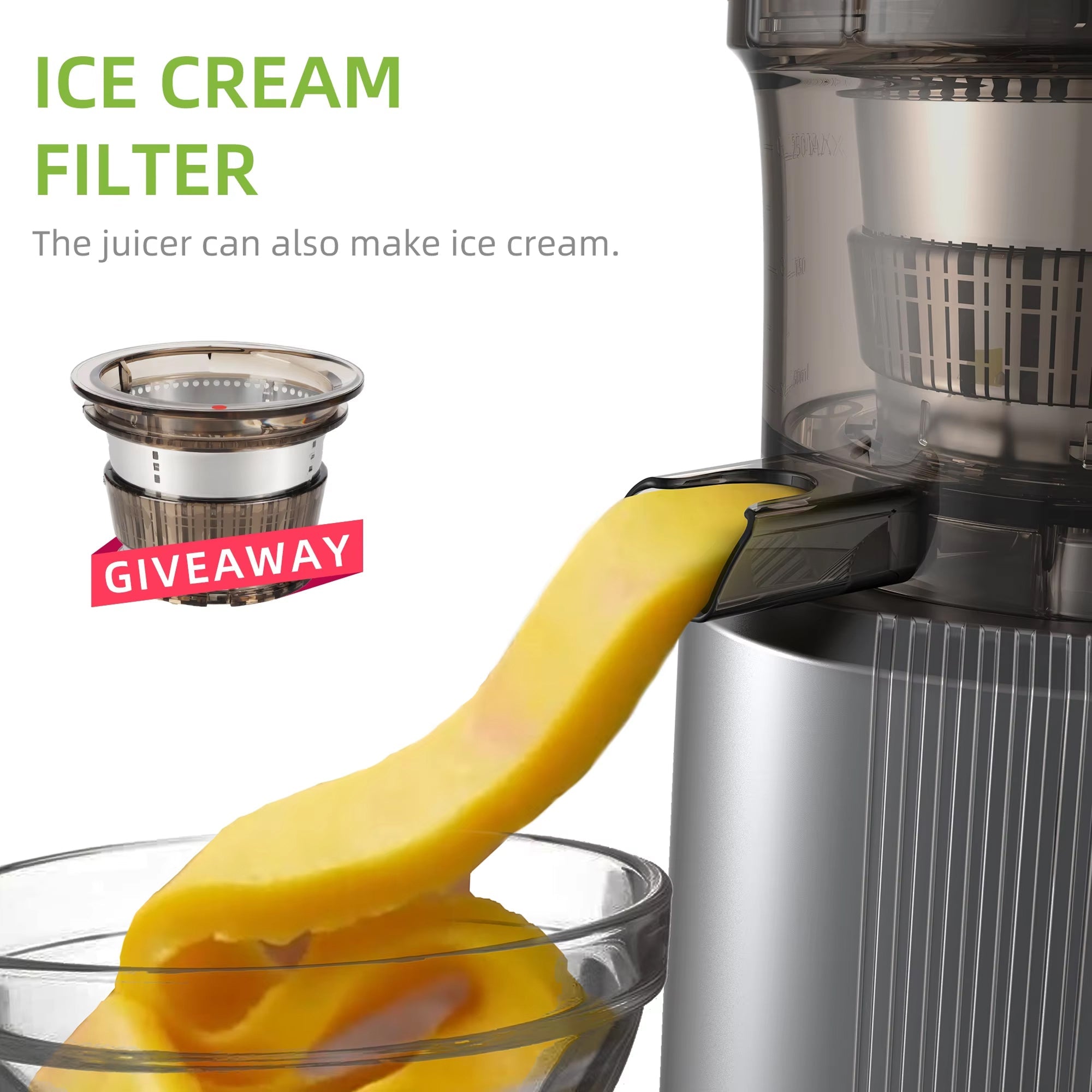 FruitTusii Slow Masticating Cold Press Juicer UK
