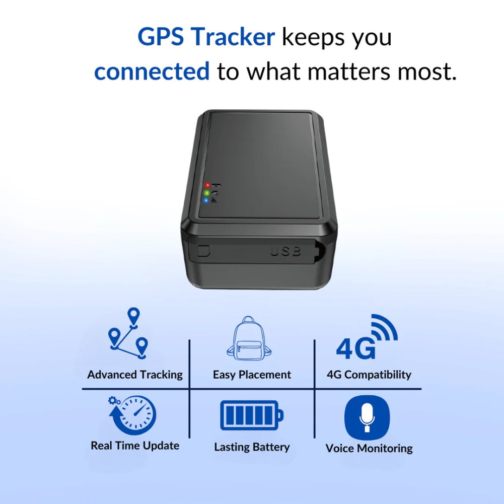 FynxPath 4G Real-Time Car GPS Tracker - Magnetic Security Device