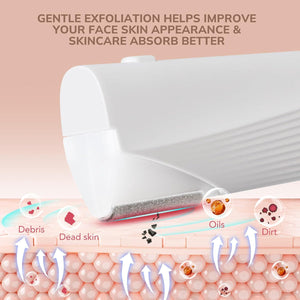 Glassyox Sonic Dermaplaning Device for Facial Exfoliation and Hair Removal