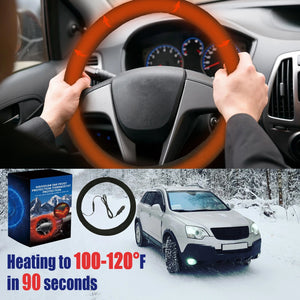 Gripoozy Heated Steering Wheel Cover - 12V Rapid Warmth