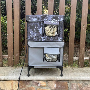HeatoPury Heated Outdoor Cat House | Waterproof Winter Cat Shelter