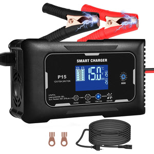 JoltNapo 12V/24V Smart Car Battery Charger & Maintainer with Repair Mode
