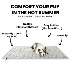 Kobolaf Arc-Chill Dog Cooling Mat - Portable & Washable Pet Cushion