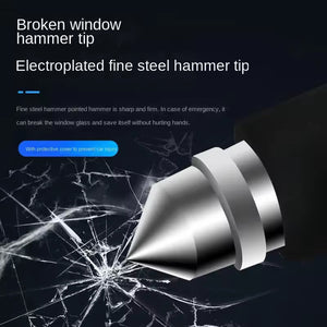 LockSpino Anti-Theft Steering Wheel Lock with Window Breaker