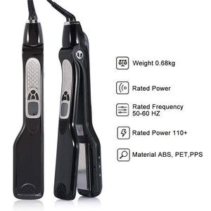 LuxeGlide Professional Steam Ion Hair Straightener for Frizz-Free Shine