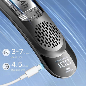 NeckyKool Bladeless Neck Fan for Hands-Free 360 Cooling
