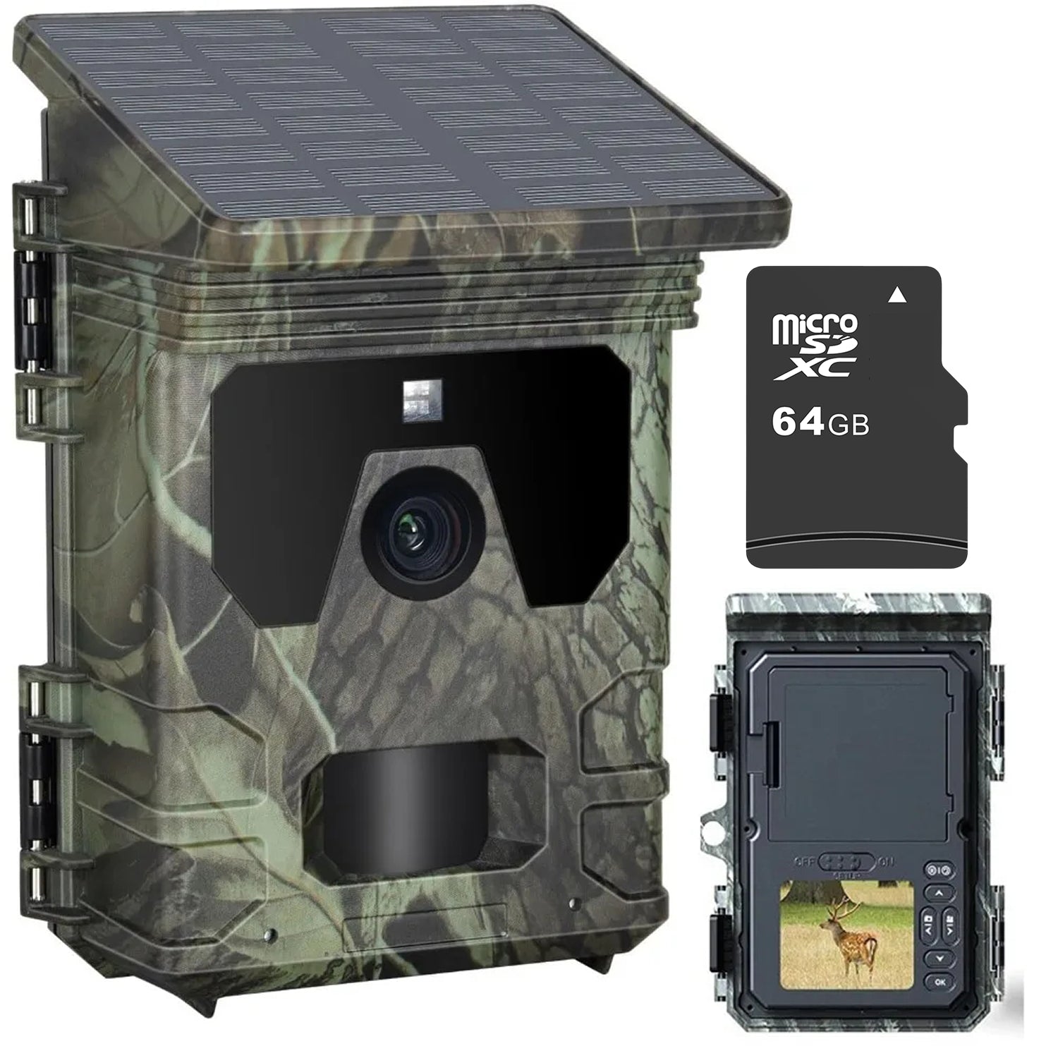 PawnixCam Solar Powered Wildlife Trail Camera UK - 4K 50MP