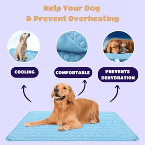 Pawolaf Dog Cooling Mat - Gel-Free Heat Relief for Pets