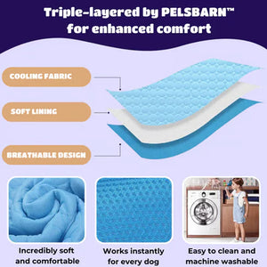 Pawolaf Dog Cooling Mat - Gel-Free Heat Relief for Pets