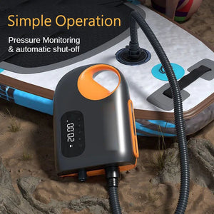 PumPexa Electric SUP Pump 20PSI 12V DC for Paddleboards & Kayaks