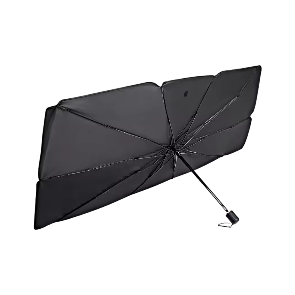 Quelvex Titanium Silver Car Windshield Sun Shade for Heat Protection