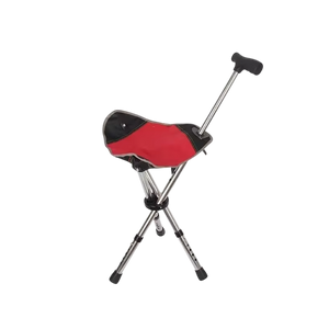 Restixi 2-in-1 Lightweight Folding Walking Stick with Integrated Seat