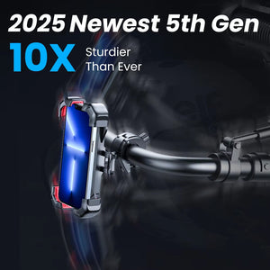 RidoFolix Universal Bike Phone Mount with 360 Rotation & 70LB Grip