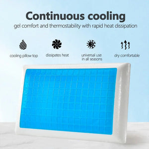 SlipiKool Gel Cooling Memory Foam Pillow for Hot Sleepers UK