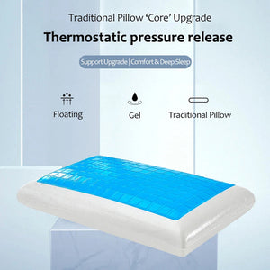 SlipiKool Gel Cooling Memory Foam Pillow for Hot Sleepers UK