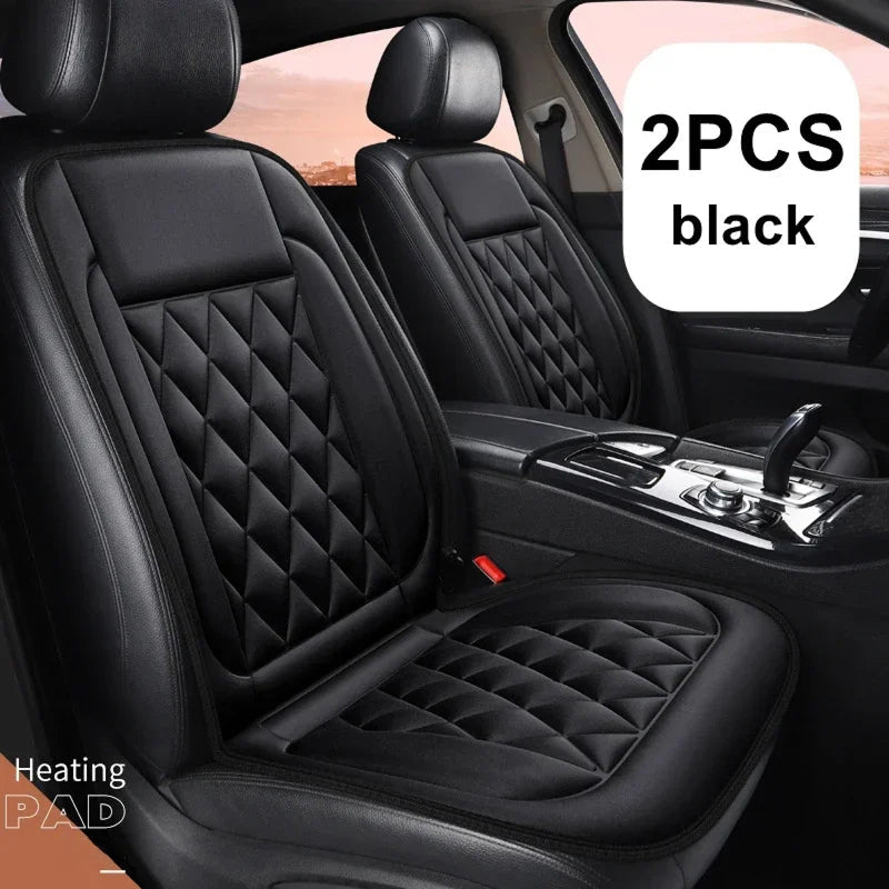 SnugRaxis Heated Car Seat Cushions 12V Front Pair