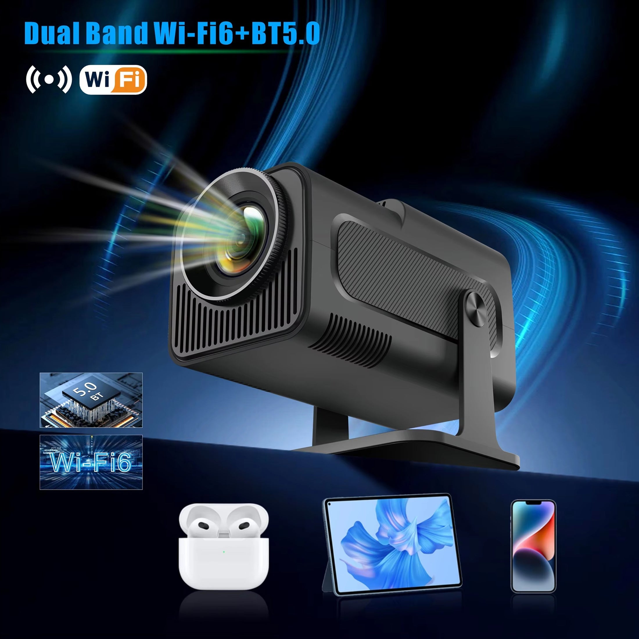 SuniiStage 1080p Portable Outdoor Projector