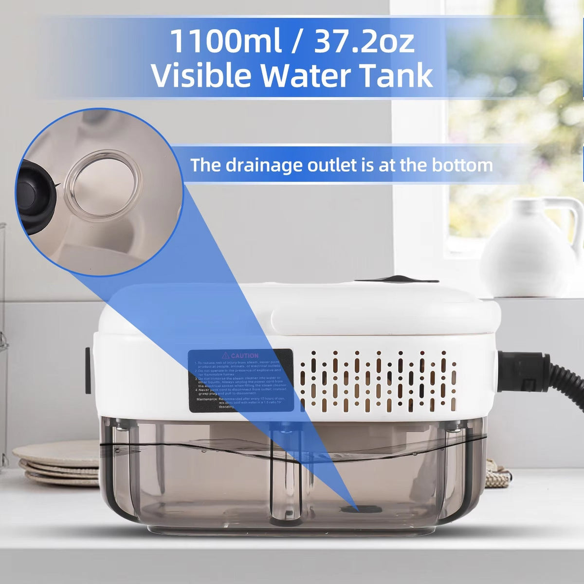 Vaporeex Powerful 2500W Steam Cleaner for Home