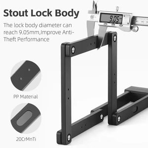 ViseLocki ART Certified Folding Bike Lock for E-Bikes and Motorcycles