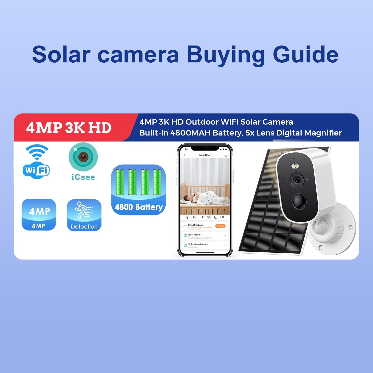 VolteEye 3K Wireless Outdoor Security Camera UK