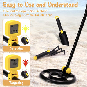 Zorby Metal Detector for Kids 6-12 | 10.5" Deep Detection