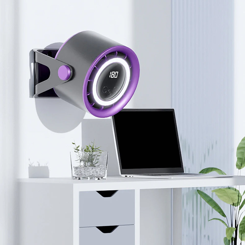 MinyKool Bladeless Quiet Desk Fan with 180 Speed Levels