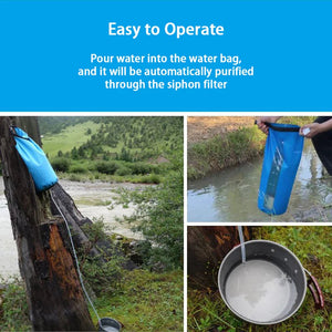 PureDropy Portable 10L Gravity Water Filter for Camping & Hiking UK