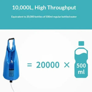 PureDropy Portable 10L Gravity Water Filter for Camping & Hiking UK