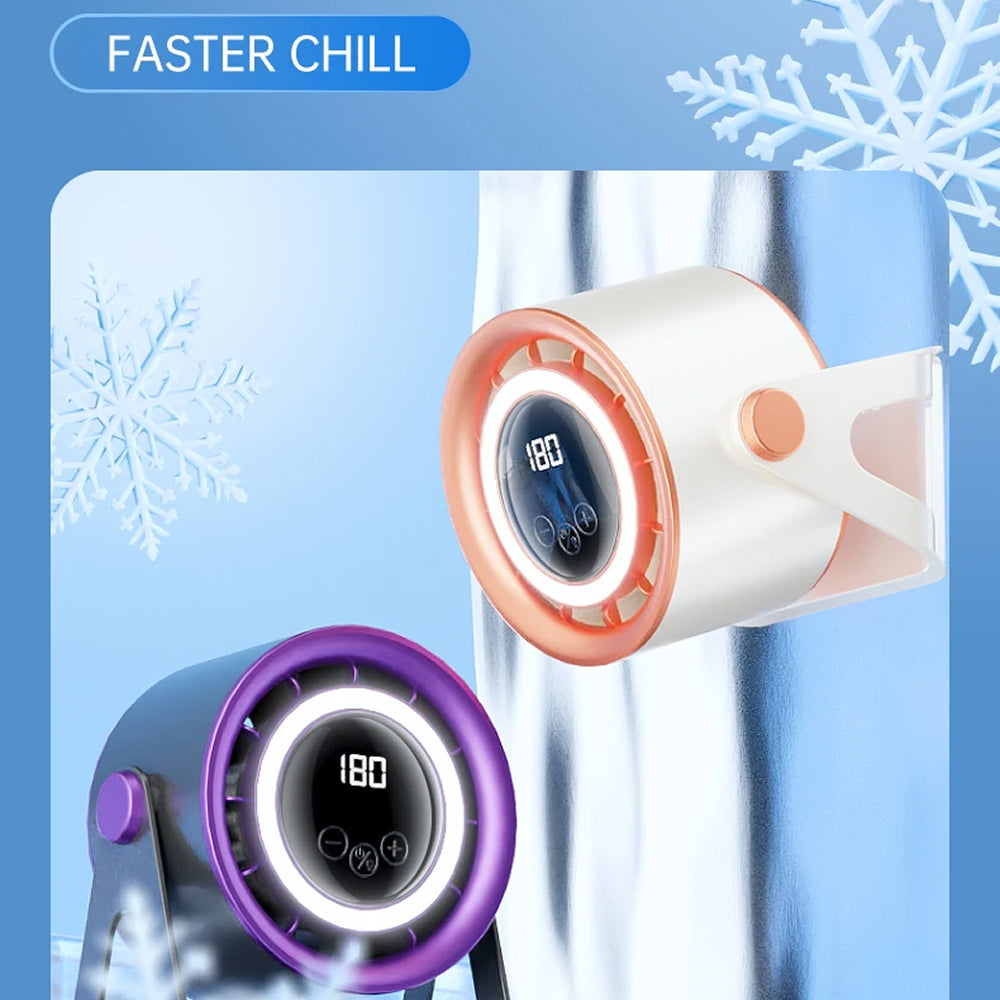 MinyKool Bladeless Quiet Desk Fan with 180 Speed Levels