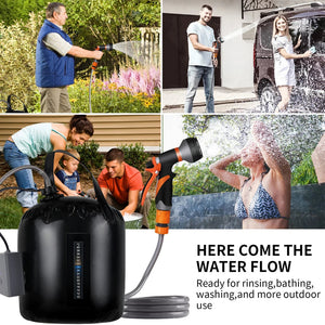 ClinyShowe Rechargeable Portable Camping Shower | Outdoor & Pet Wash