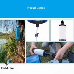 PureDropy Portable 10L Gravity Water Filter for Camping & Hiking UK